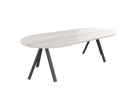 Стол переговоров антрацит 120х143х76 Steel images