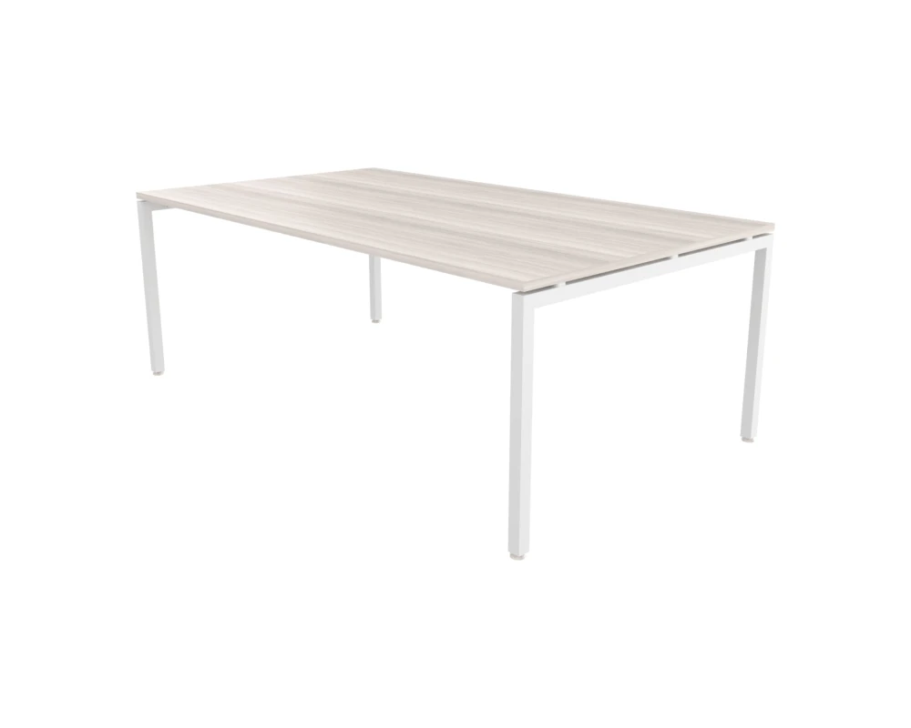 Стол переговоров без подрозетника белый 210х120х76 Steel