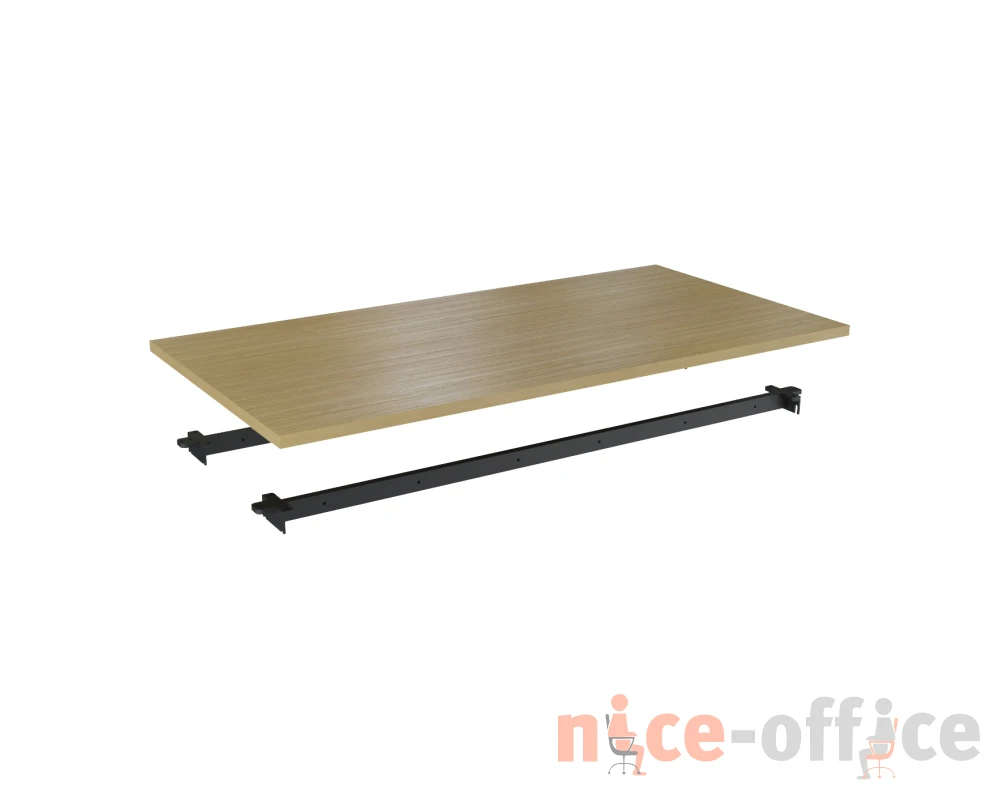 Столешница одинарная 140 (с траверсами) антрацит Steel