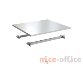 Столешница одинарная 80 (с траверсами) белый Steel images