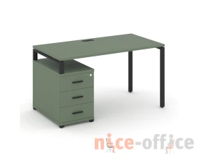 Стол письменный с 1 опорной тумбой CN.SP-301 B 980/1346x720x750 Концепт / Concept images
