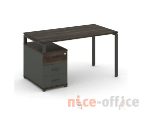 Стол письменный с 1 опорной тумбой CN.SP-302 W 1180/1546x720x750 Концепт / Concept images