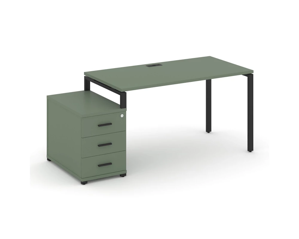 Стол письменный с 1 опорной тумбой CN.SP-303 B 1380/1746x720x750 Concept