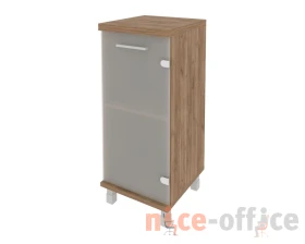 Шкаф низкий узкий 1 низкая дверь стекло правый 401x432x958 Фёст / First images