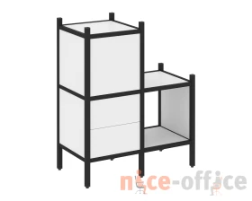 Прямой стеллаж L-11 862x446x1047 Лофт / Loft images