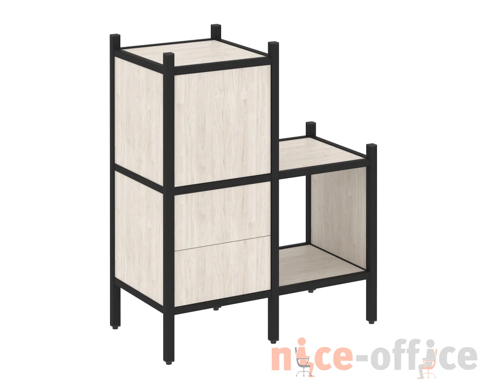 Прямой стеллаж L-11 862x446x1047 Лофт / Loft
