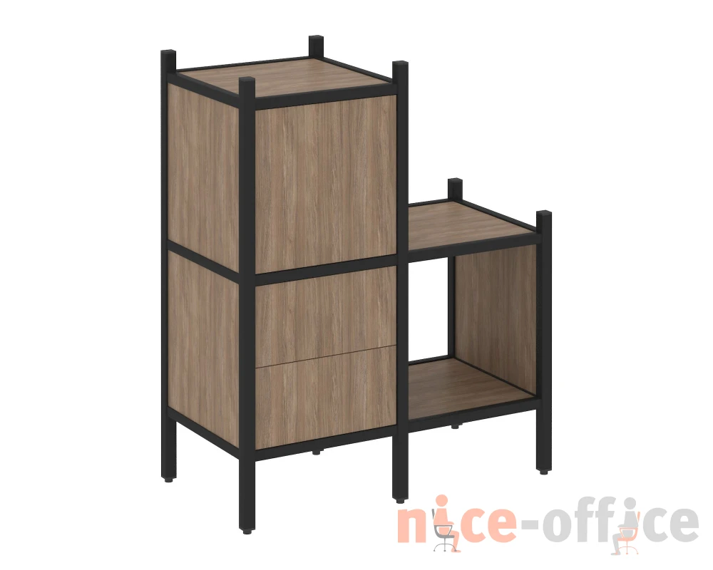 Прямой стеллаж L-11 862x446x1047 Лофт / Loft