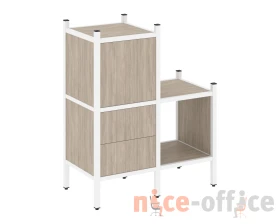 Прямой стеллаж L-11 862x446x1047 Лофт / Loft images
