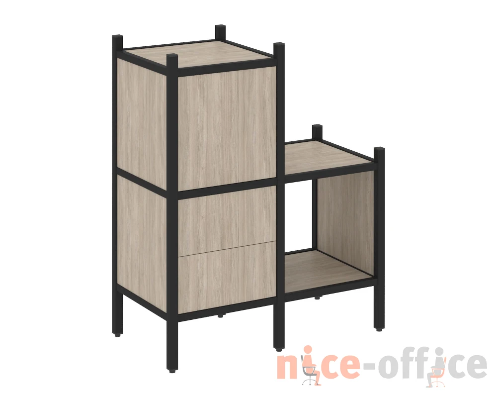 Прямой стеллаж L-11 862x446x1047 Лофт / Loft