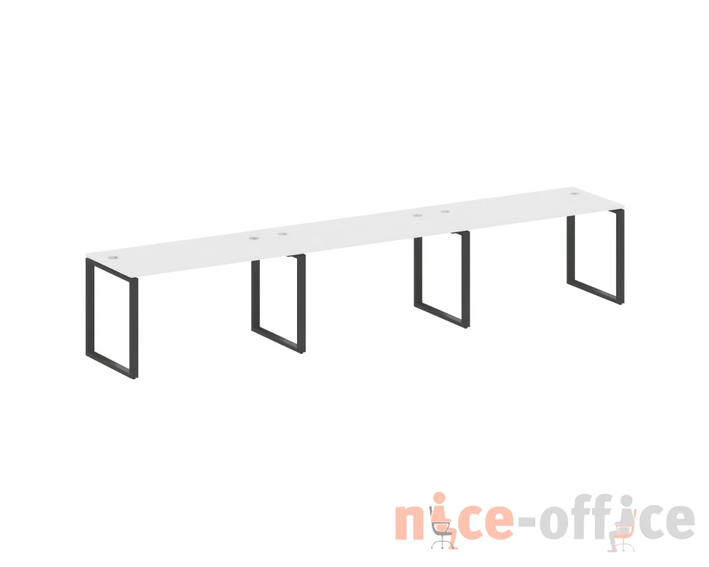 Рабочая станция на 3 раб.места на О-образном м/к 420x72x75 Метал Систем / Metal System