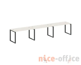 Рабочая станция на 3 раб.места на О-образном м/к 420x72x75 Метал Систем / Metal System images