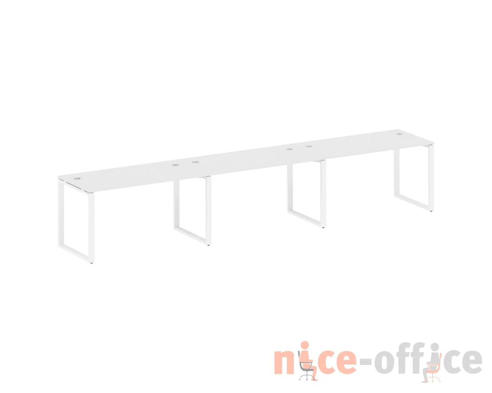 Рабочая станция на 3 раб.места на О-образном м/к 420x72x75 Метал Систем / Metal System