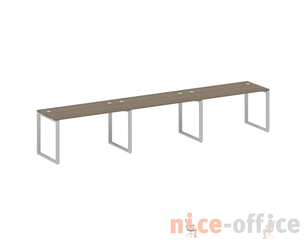 Рабочая станция на 3 раб.места на О-образном м/к 420x72x75 Метал Систем / Metal System