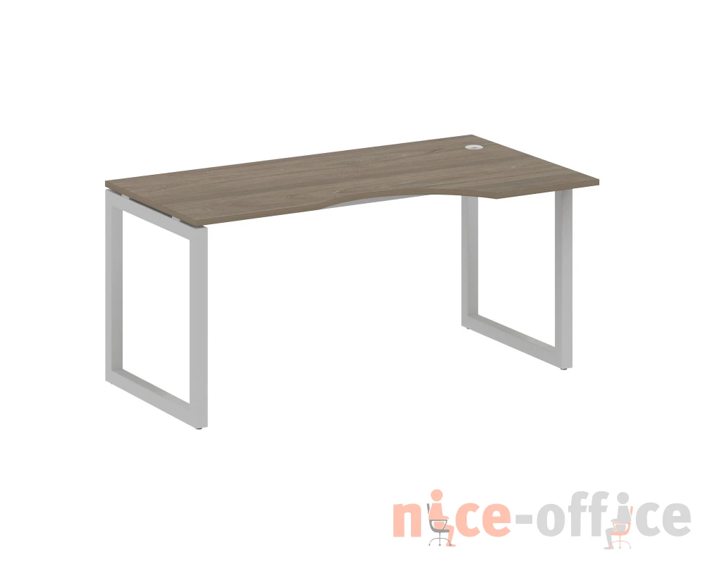 Стол криволинейный правый на О-образном м/к 1600x900x750 Метал Систем Куатро 5x5 / Metal System Quattro 5x5
