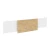 Белый бриллиант/Тиквуд светлый/Металл белый