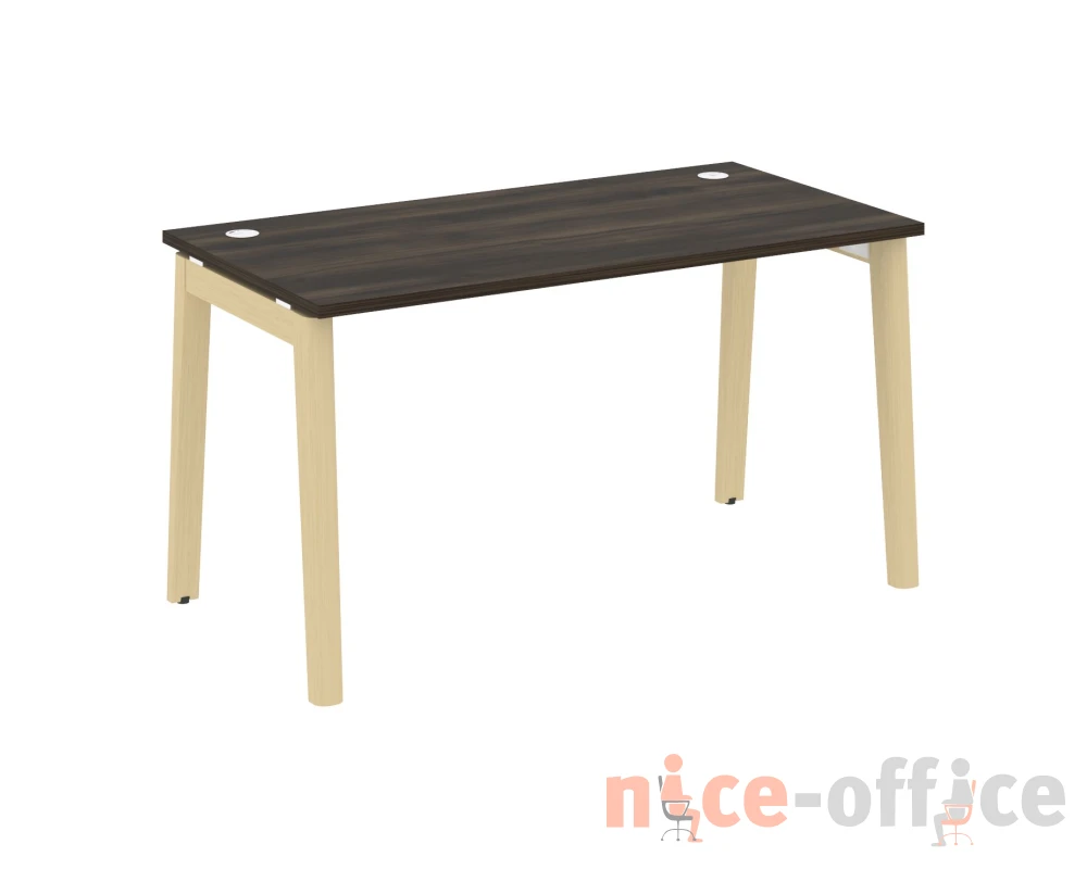 Стол письменный, опоры - массив дерева 138x72x75 Оникс Вуд / Onix Wood