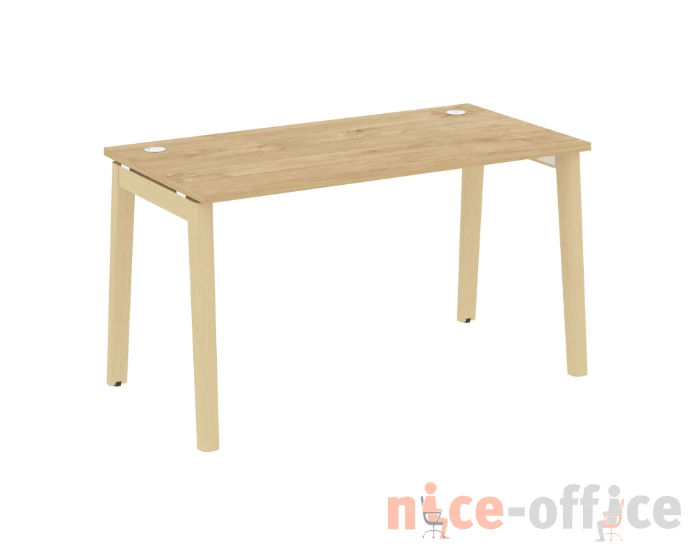 Стол письменный, опоры - массив дерева 138x72x75 Оникс Вуд / Onix Wood