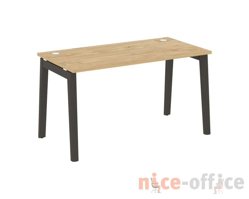 Стол письменный, опоры - массив дерева 138x72x75 Оникс Вуд / Onix Wood