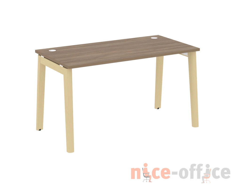 Стол письменный, опоры - массив дерева 138x72x75 Оникс Вуд / Onix Wood