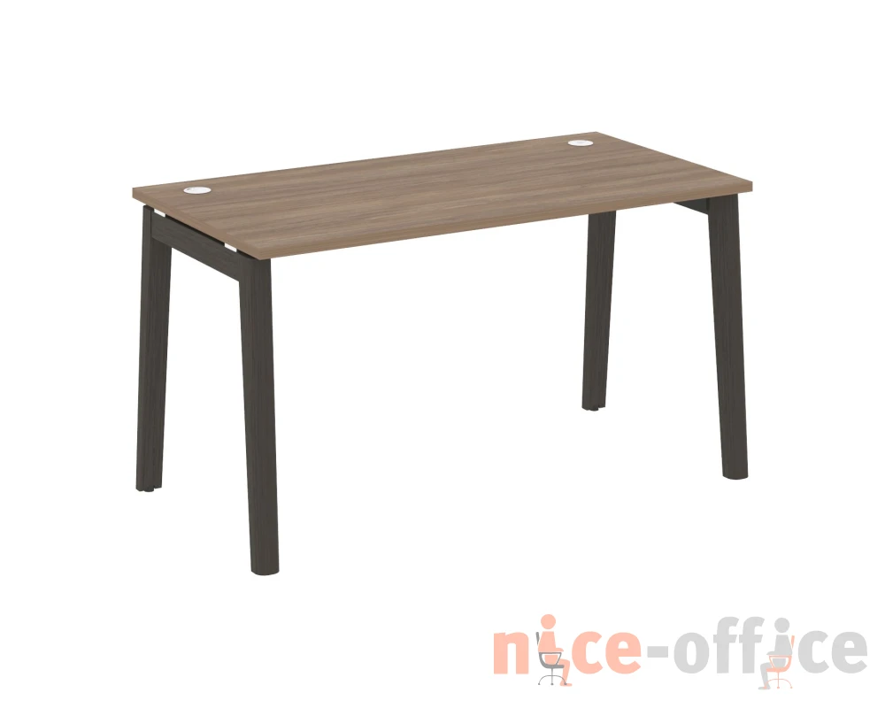 Стол письменный, опоры - массив дерева 138x72x75 Оникс Вуд / Onix Wood