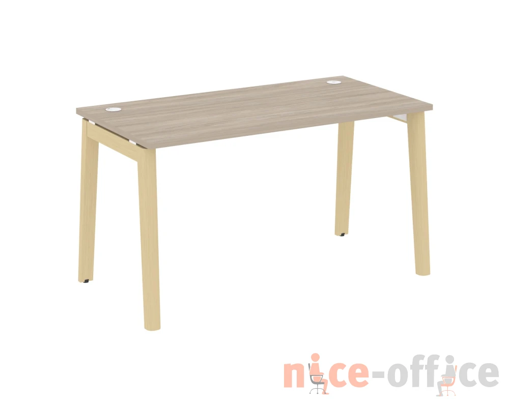 Стол письменный, опоры - массив дерева 138x72x75 Оникс Вуд / Onix Wood