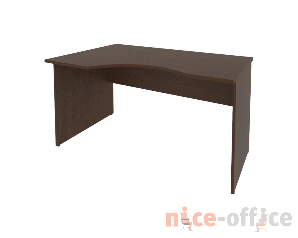 Офисный стол криволинейный левый 1400x900x755 Рива / Riva