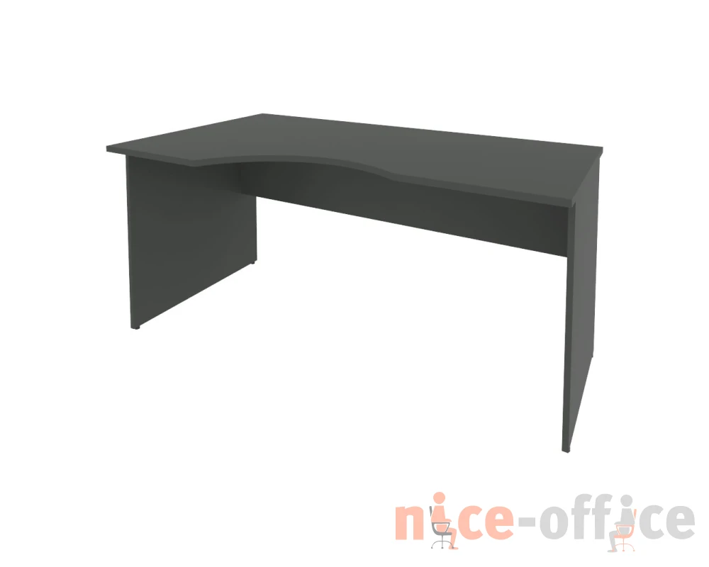 Офисный стол криволинейный левый 1600x900x755 Рива / Riva