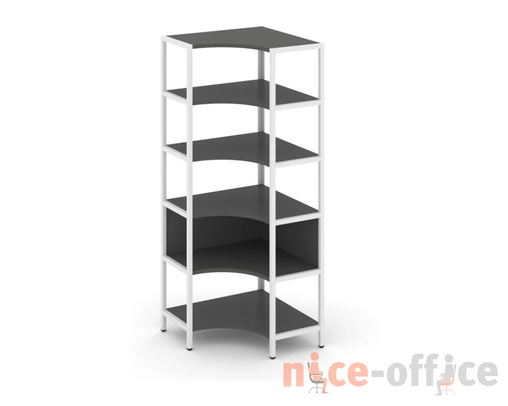 Односекционный угловой стеллаж пятиярусный 810х810х1980 Шелф Систем / Shelf System