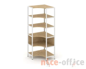 Односекционный угловой стеллаж пятиярусный 810х810х1980 Шелф Систем / Shelf System images