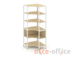 Односекционный угловой стеллаж пятиярусный 810х810х1980 Шелф Систем / Shelf System images