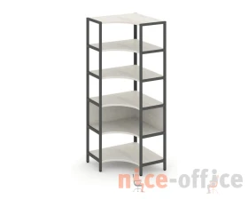 Односекционный угловой стеллаж пятиярусный 810х810х1980 Шелф Систем / Shelf System images