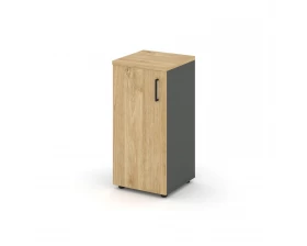 Шкаф низкий узкий левый закрытый 400x400x833 зад. стенка HDF Style Project images