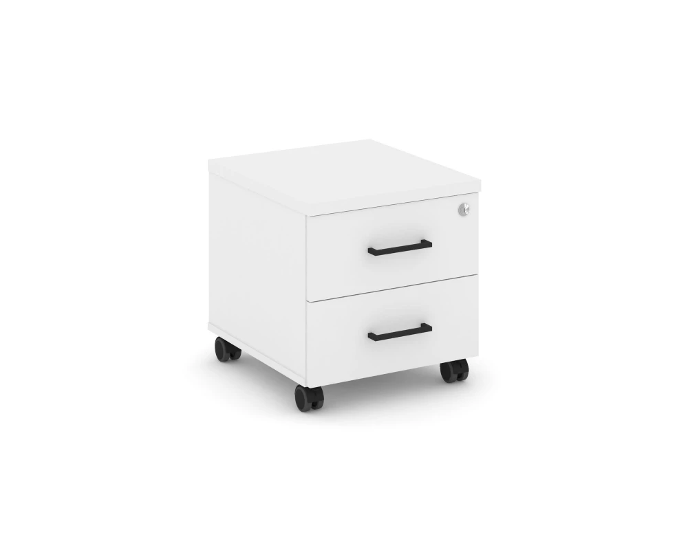Тумба мобильная 2 ящ. Стандартные колеса 416x460x437 Style Project