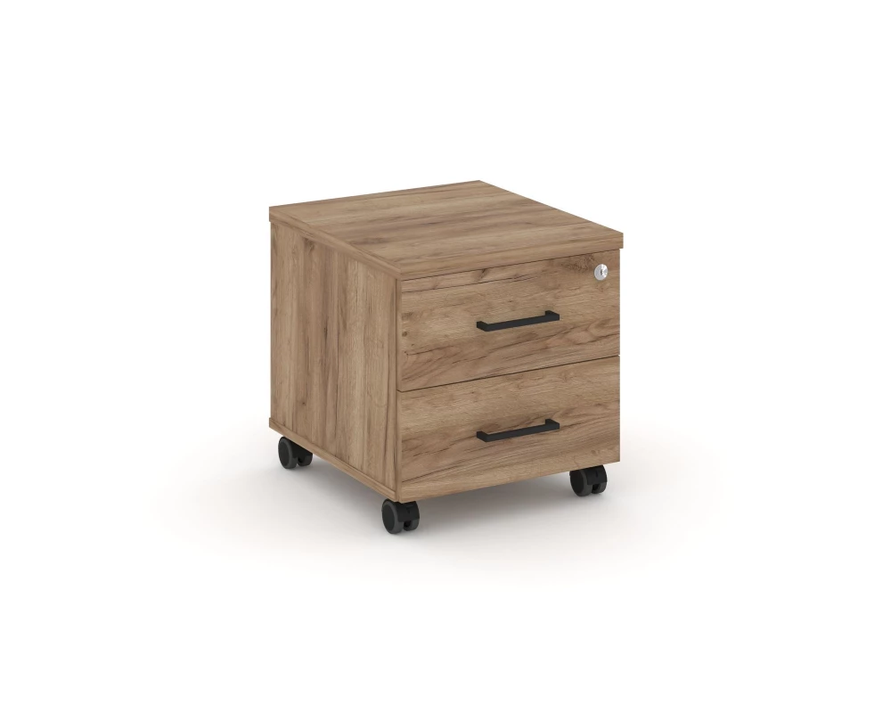 Тумба мобильная 2 ящ. Стандартные колеса 416x460x437 Style Project