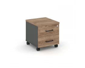 Тумба мобильная 2 ящ. Стандартные колеса 416x460x437 Style Project images