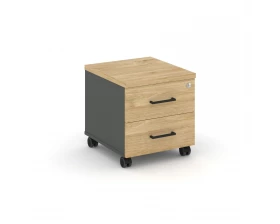 Тумба мобильная 2 ящ. Стандартные колеса 416x460x437 Style Project images