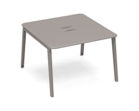 Стол для переговоров с кабель-каналом METAL 120x124x75,6 Time Metal images