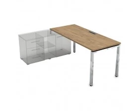 Стол рабочий прямолинейный три опоры, левый (1400*700*750) НСТЛ-П.979 Gloss Line images