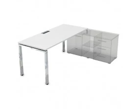 Стол рабочий прямолинейный три опоры, правый (1800*800*750) НСТП-П.985 Gloss Line images