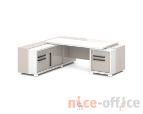 Стол с тумбой и греденцией 2270х2016х750 Грейс / Grace images