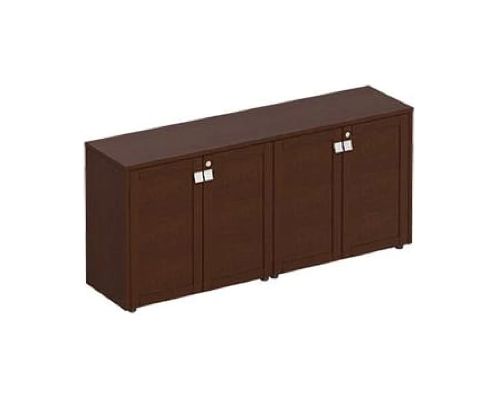 Шкаф для документов закрытый низкий стенка из 2 шкафов ПР 306 Premier