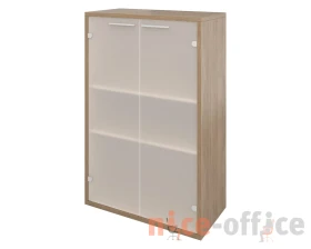 Шкаф низкий 800х400х1250 стекло сатин Дублин images