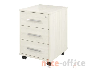Тумба выкатная 3 ящика с замком 406х446х570 Канцлер images