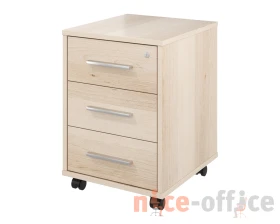 Тумба выкатная 3 ящика с замком 406х446х570 Канцлер images