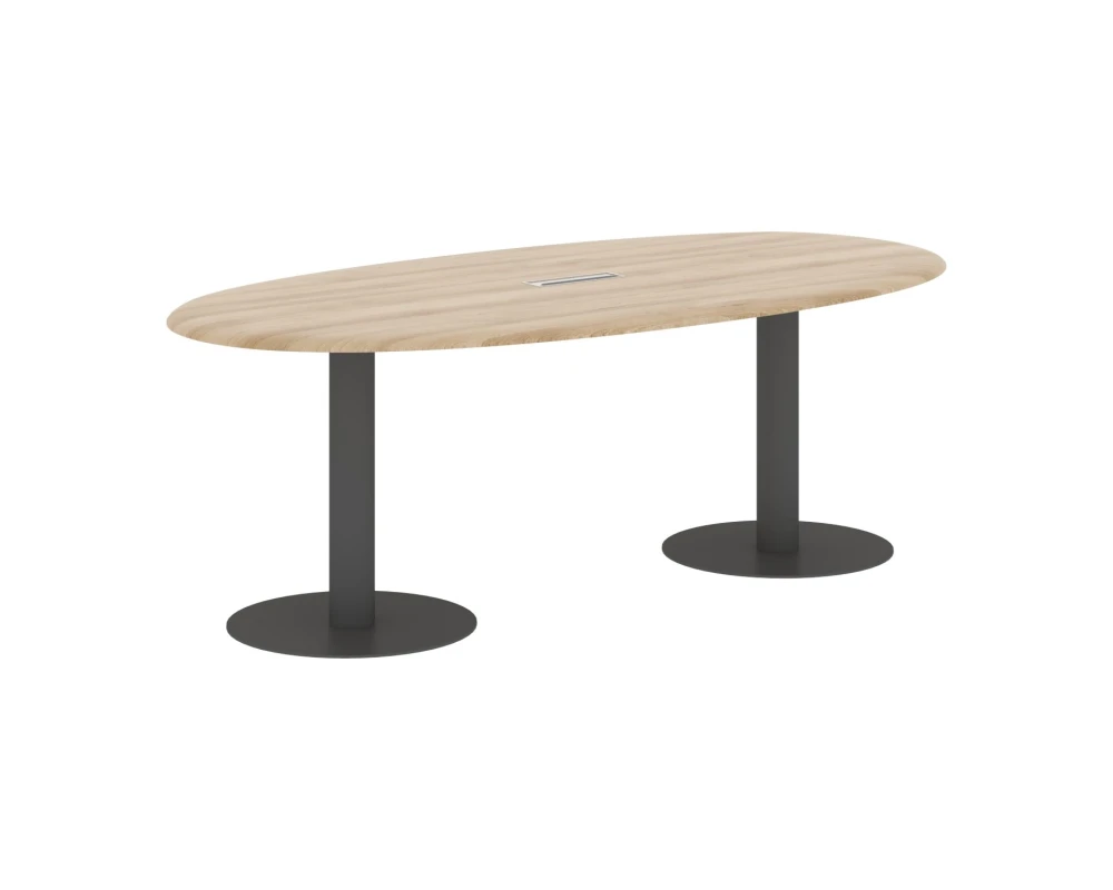 Конференц-стол овальный 2200х1100х754 Вейв / Wave