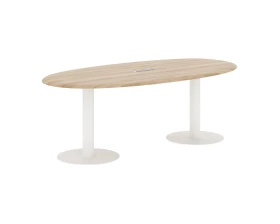Конференц-стол овальный 2200х1100х754 Вейв / Wave images